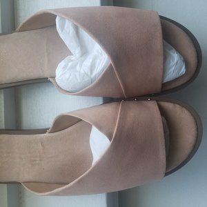 Franco Sarto Riviera Slide Sandal, Women's Size 11 M, Peach MSRP $90